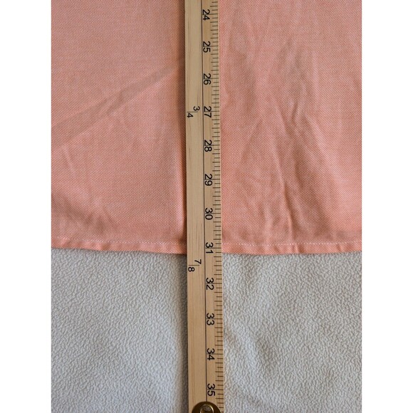 Ralph Lauren Men's Knit Oxford Size 2XL Button Up Shirt Peach Pony Logo Preppy - Picture 8 of 9
